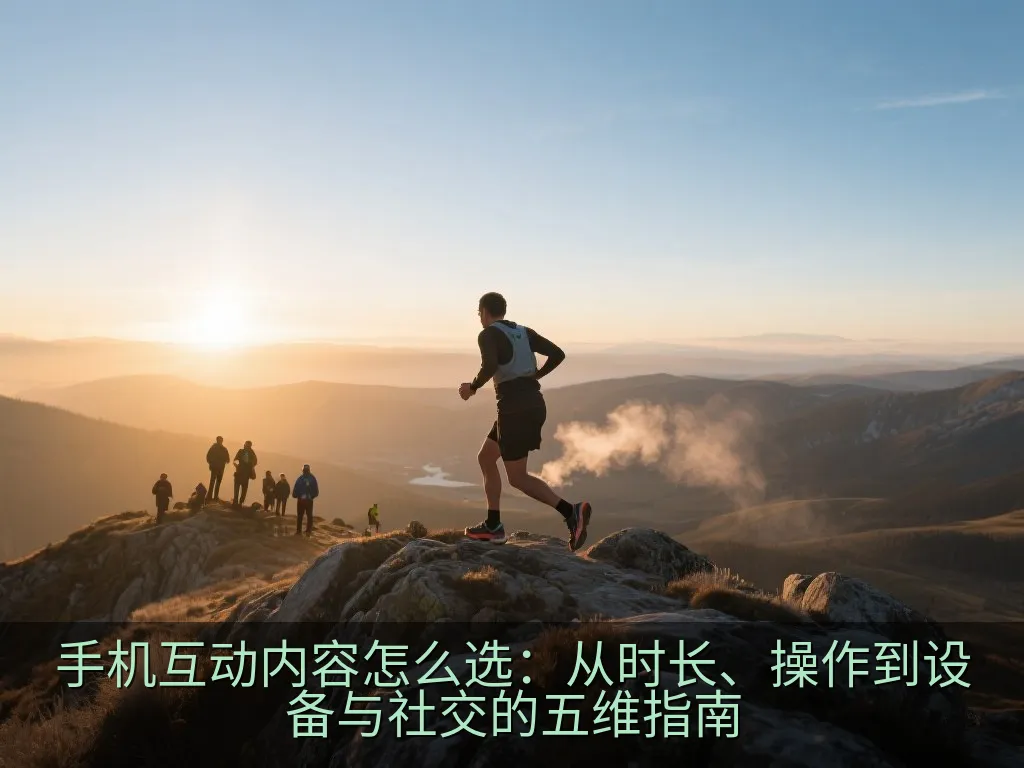 手机互动内容怎么选：从时长、操作到设备与社交的五维指南